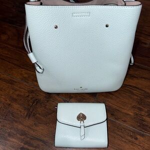 Kate Spade Cream Crossbody Bag and Wallet